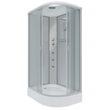 Душевая кабина Niagara Classic NG-3312-14LG (120х80х215) низкий поддон(13см),стекло матовое,3 места