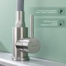 Смеситель Splenka для кухни с гибким изливом S201.4407.05 Сатин