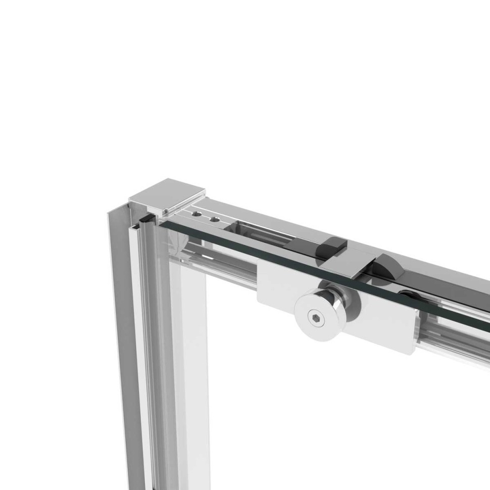 Душевая дверь Slim Soft VDS-1SS120CLBN, 1200, брашированный никель, стекло прозрачное