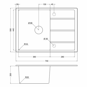 Мойка EMAR EMQ-1700.Q EMQ-1700.Q Оникс