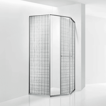 Душевой уголок RGW SV-82 "L" (Черная вуаль, 800x800)