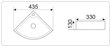 Раковина для ванной CeramaLux 9067В