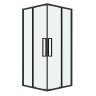 Душевое ограждение Grossman Cosmo 300.K33.02.9090.21.00 (90х90х195) квадрат,раздвижная,черный матовый,стекло прозрачное, 1 место