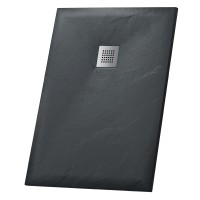 Душевой поддон Grossman Strong GR-S280120Q (80х120х2,5) из искусственного камня,прямоугольный,графит,1 место