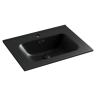 Умывальник накладной прямоугольный (цвет Черный Матовый) Element 610x465x180мм