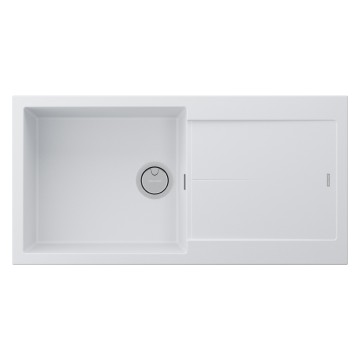 Мойка EXTENSIO 99, ACRYSTONE, PM989950-WH, WHITE, 990х500 мм, Paulmark