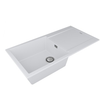 Мойка EXTENSIO 99, ACRYSTONE, PM989950-WH, WHITE, 990х500 мм, Paulmark