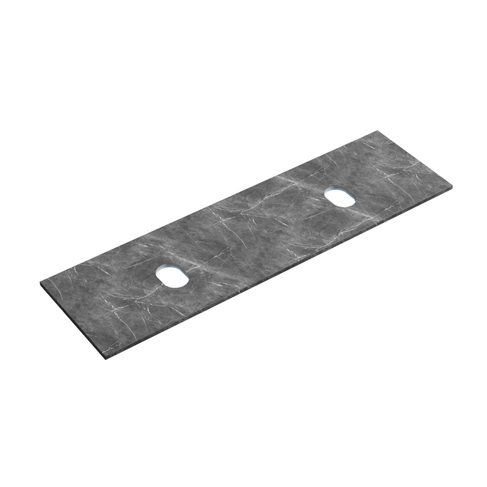 Столешница для ванной комнаты из керамогранита SANCOS Black Sky 1400х460 без отверстия под смеситель, арт.TT140A1