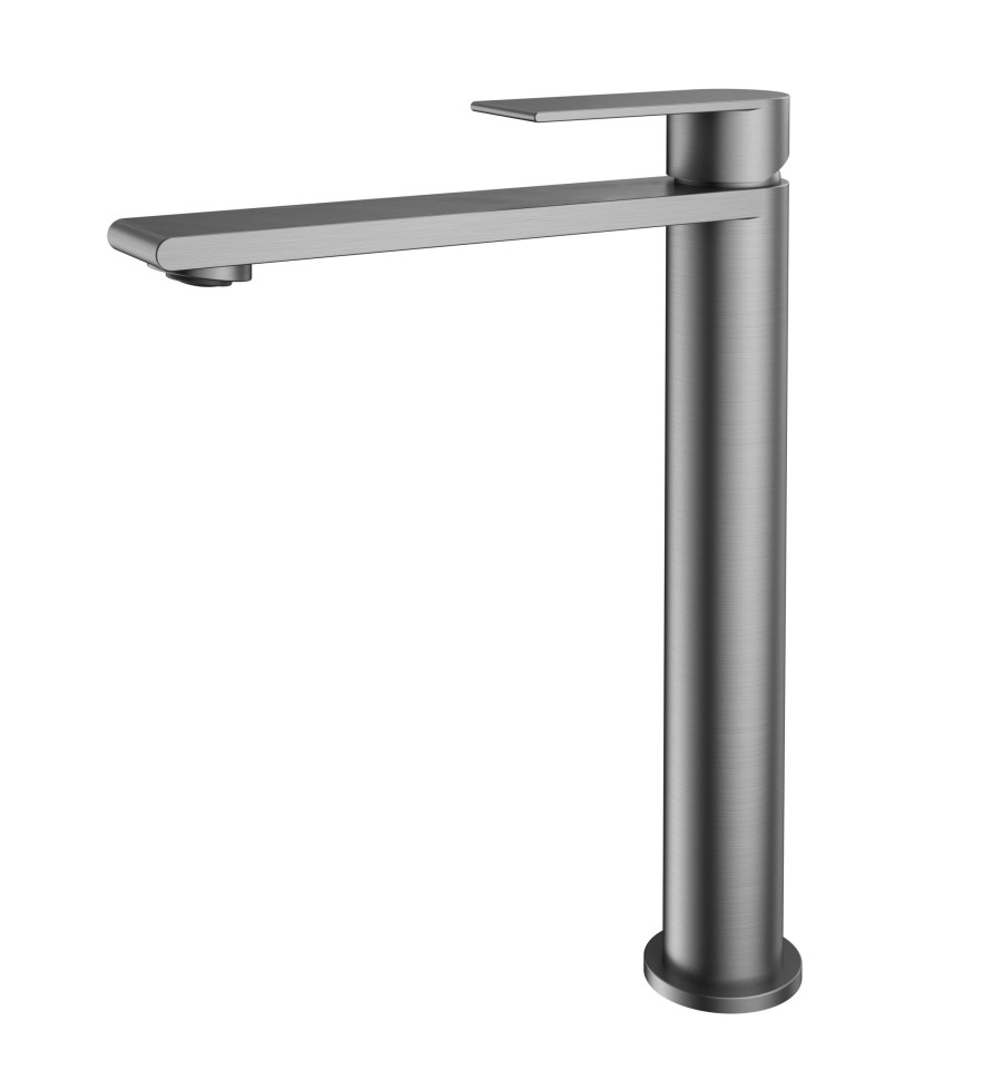 Смеситель для раковины Вог (СС) (Vogue (SS)) VBF-2VS2GM однорычажный, вороненая сталь