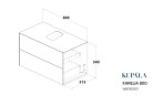 Тумба со столешницей для монтажа раковины-чаши 800x515x540