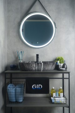 Раковина Gid Bs1346 54466 накладная под камень глянцевая 61x41x14