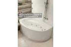 Комплект Акриловая ванна TIMO IVA1595L 150*95*70+Каркас + Слив-перелив+Гидромассаж 6 форсунок+Гидромассаж спины 3 форсунки+Хромотерапия+Фронтальная панель
