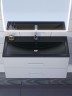 Раковина для ванной кварцевая Uperwood Foster Quartz 100х45,5х17,5 см, черная матовая, уголь