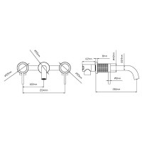 Смеситель для раковины Groove VBFW-4G1BN встраиваемый, брашированный никель