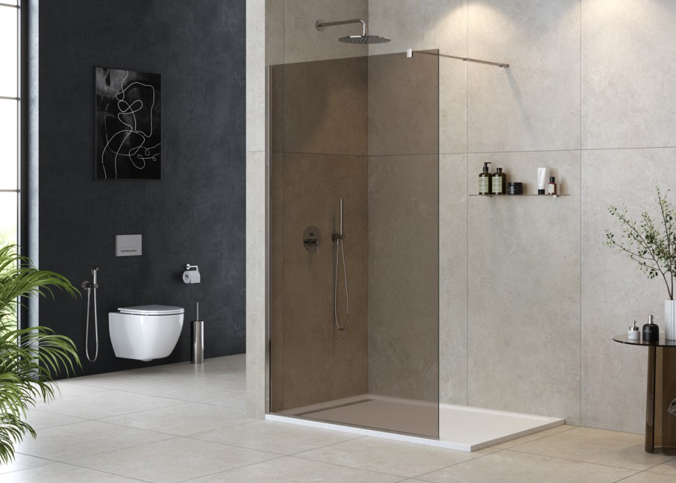 Душевая перегородка CEZARES LIBERTA-L-1-120-BR-Cr