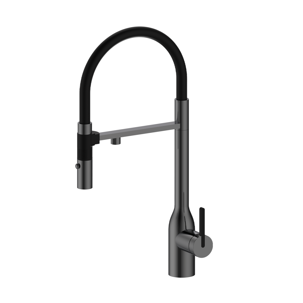 Смеситель для кухни Magneto One, вороненая сталь, Ma213188-GM, Paulmark