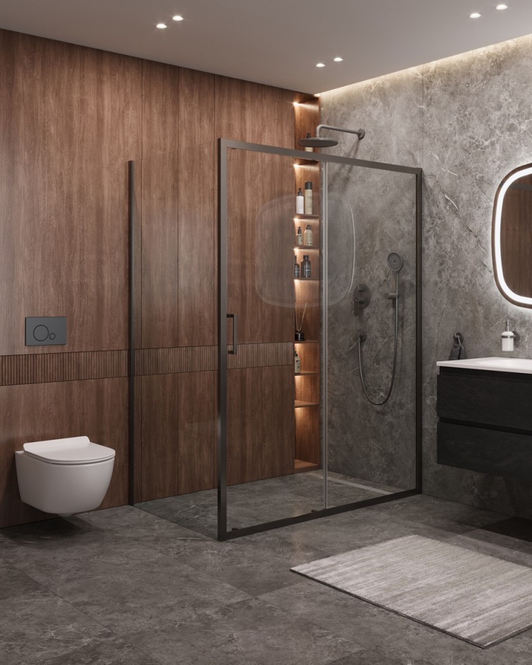 Душевой уголок CEZARES MOLVENO-AH-21-90+20-C-GM-IV