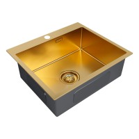 Мойка нерж. сталь AISI304 VELTEN 59, PM805951-BG, брашированное золото, 590х510мм, Starke-Paulmark