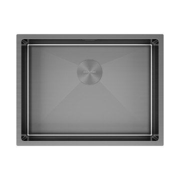 Мойка нерж. сталь NEXT 58 UNI, PM215844-GM, вороненая сталь, 580х440мм, Paulmark 1,2мм