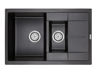 Мойка FLUGEN 60/1,5, IT-GRANIT, PM237850-BL, черный, 775х495 мм, Paulmark