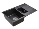 Мойка FLUGEN 60/1,5, IT-GRANIT, PM237850-BL, черный, 775х495 мм, Paulmark