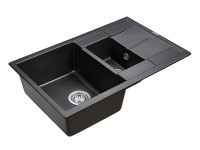 Мойка FLUGEN 60/1,5, IT-GRANIT, PM237850-BL, черный, 775х495 мм, Paulmark