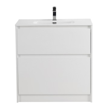 База под раковину напольная BelBagno KRAFT39-800/390-2C-PIA-BO Bianco Opaco