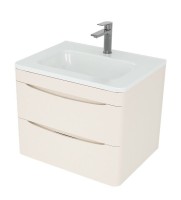 Тумба подвесная STYLE LINE "Бергамо мини 60" (2 ящ.) Люкс Плюс антискрейтч карамель под раковину Каре Люкс МИНИ 600х350