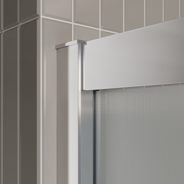 Душевая шторка на ванну BelBagno LUCE-VF-11-90/145-P-Cr
