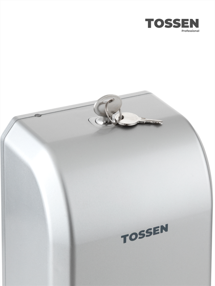 TOSSEN AL-7206 PM - сенсорный диспенсер для мыла/дезинфицирующих средств (коллекция «Классический серый»)
