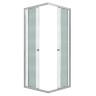 Душевое ограждение Niagara Eco NG-1009-14QMT (90х90х190) квадрат,раздвижное,хром,стекло матовое,1 место