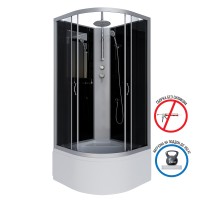 Душевая кабина Niagara Classic NG-2507-14BKT (80х80х210) высокий поддон(40см),стекло тонированное,4 места
