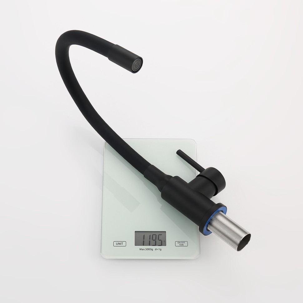 Смеситель Splenka для кухни с гибким изливом S201.4406.06 Черный