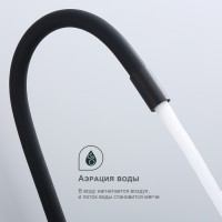 Смеситель Splenka для кухни с гибким изливом S201.4406.06 Черный