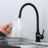 Смеситель Splenka для кухни с гибким изливом S201.4406.06 Черный