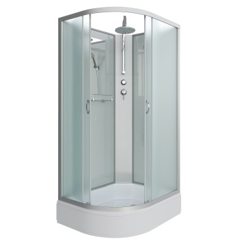 Душевая кабина Niagara Classic NG-33984-14RBKT (90х80х210) средний поддон(26см),стекло матовое,4 места