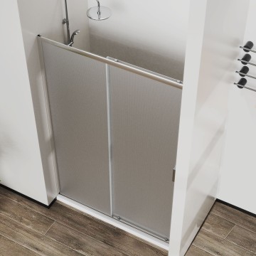 Душевая дверь Сити (City) VDS-5CT150MT, 1500, хром, стекло текстурное