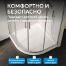 Душевой поддон ABBER AD3A100 100х100 четверть круга, акриловый, белый