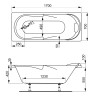 Акриловая ванна VAGNERPLAST MINERVA 170x70