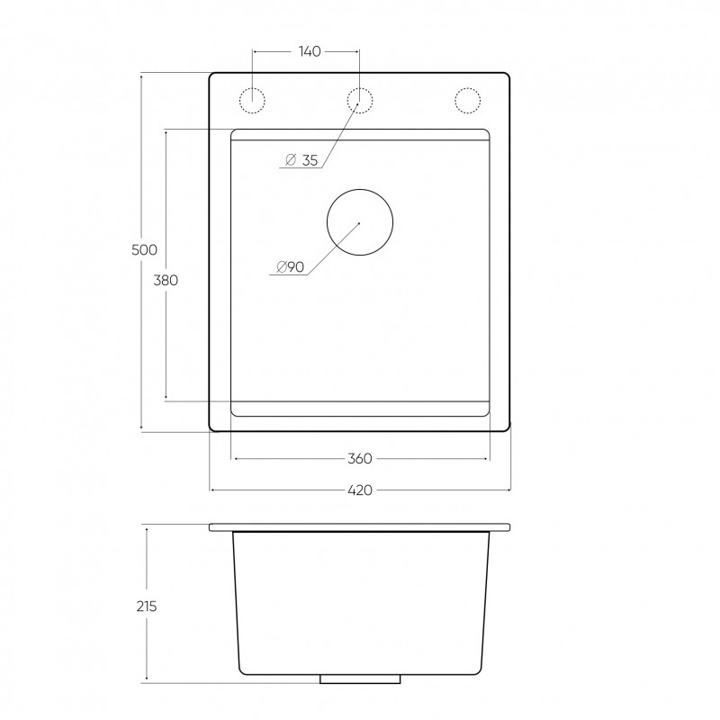 Мойка EMAR EMQ-1420.Q EMQ-1420.Q Оникс