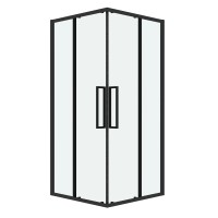 Душевое ограждение Grossman Cosmo 300.K33.02.1010.21.00 (100х100х195) квадрат,раздвижная,черный матовый,стекло прозрачное, 1 место