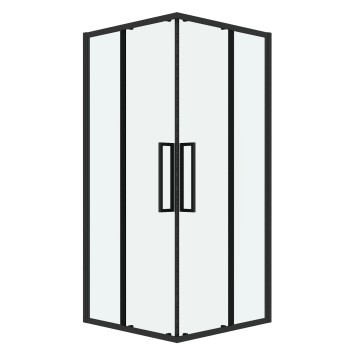 Душевое ограждение Grossman Cosmo 300.K33.02.1010.21.00 (100х100х195) квадрат,раздвижная,черный матовый,стекло прозрачное, 1 место