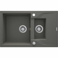 Гранитная мойка, 1.5-чаши с осушкой