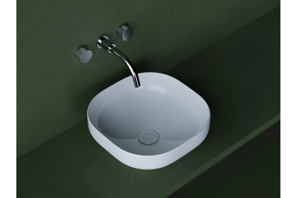 Умывальник чаша накладная квадратная Element 380x380x150мм