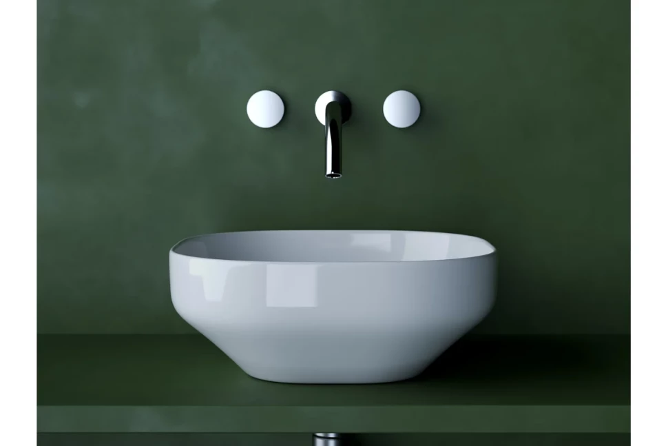 Умывальник чаша накладная квадратная Element 380x380x150мм