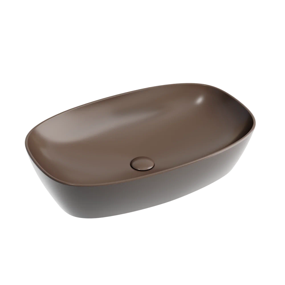 Умывальник чаша накладная овальная (цвет Темно-x CN6049MDB