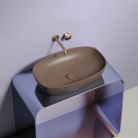 Умывальник чаша накладная овальная (цвет Темно-x CN6049MDB