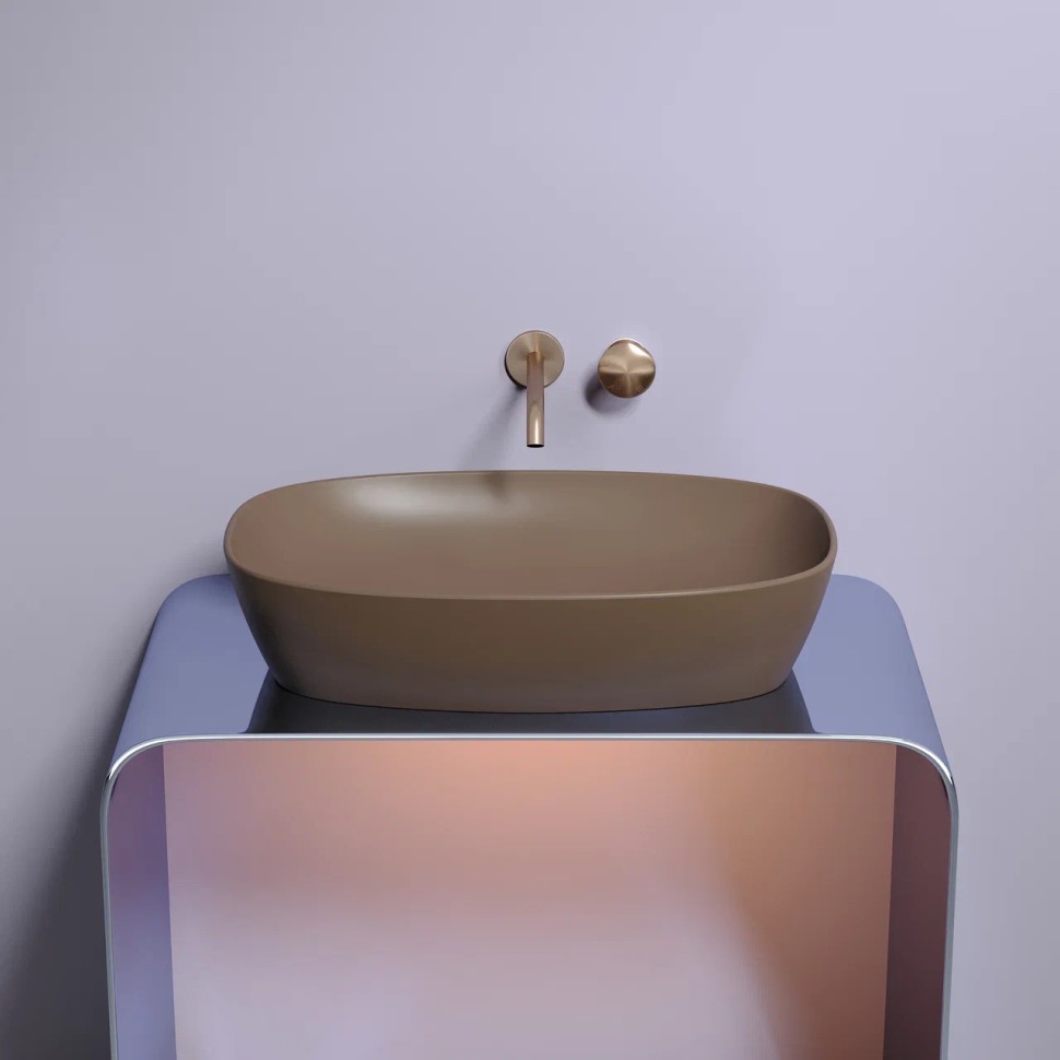 Умывальник чаша накладная овальная (цвет Темно-x CN6049MDB