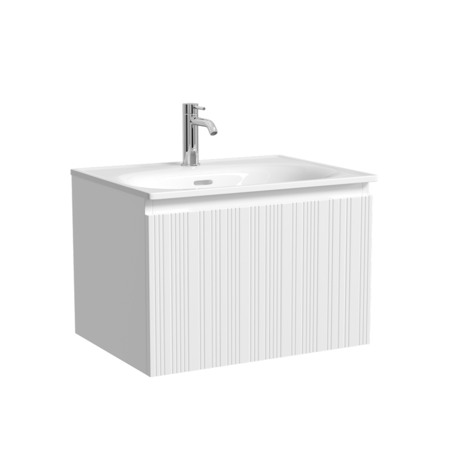 Тумба подвесная SANCOS Code 590х453х400, c одним ящиком оснащенным доводчиками, цвет белый , арт. CD60W