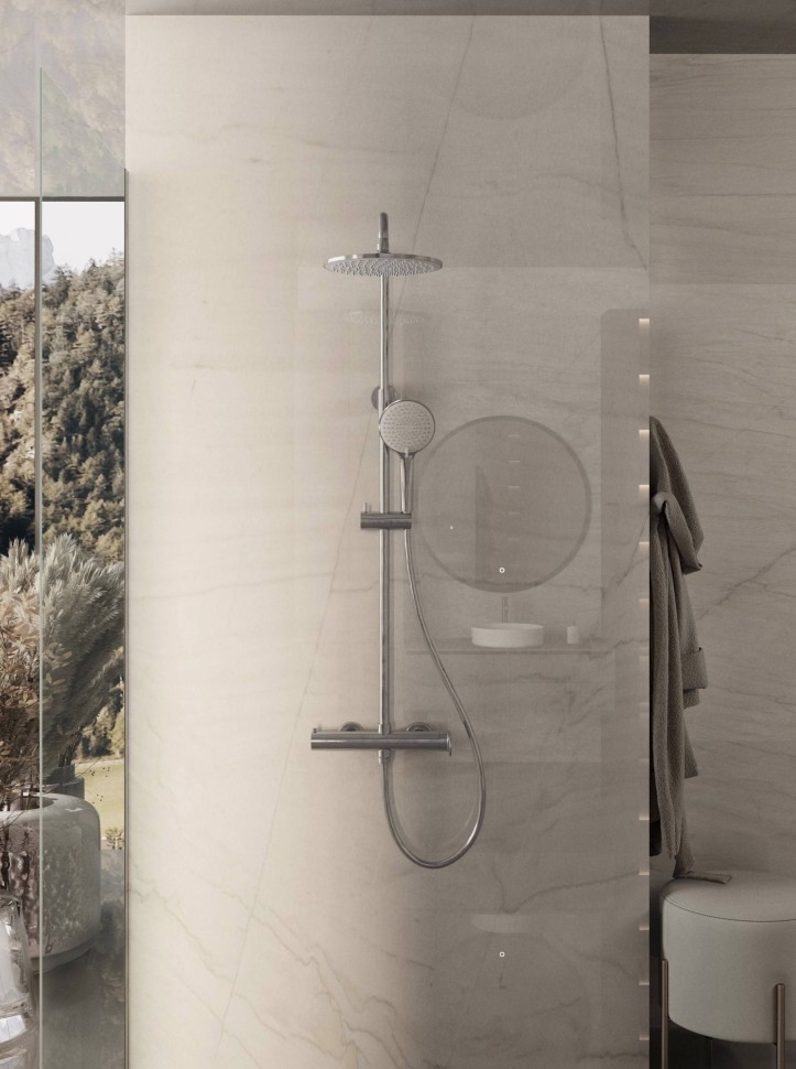 Душевая стойка Rondo VSFS-1R0CH без излива, хром